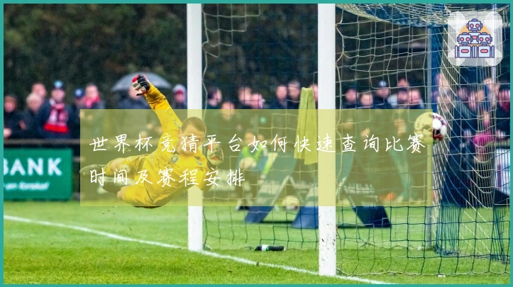 世界杯竞猜平台如何快速查询比赛时间及赛程安排